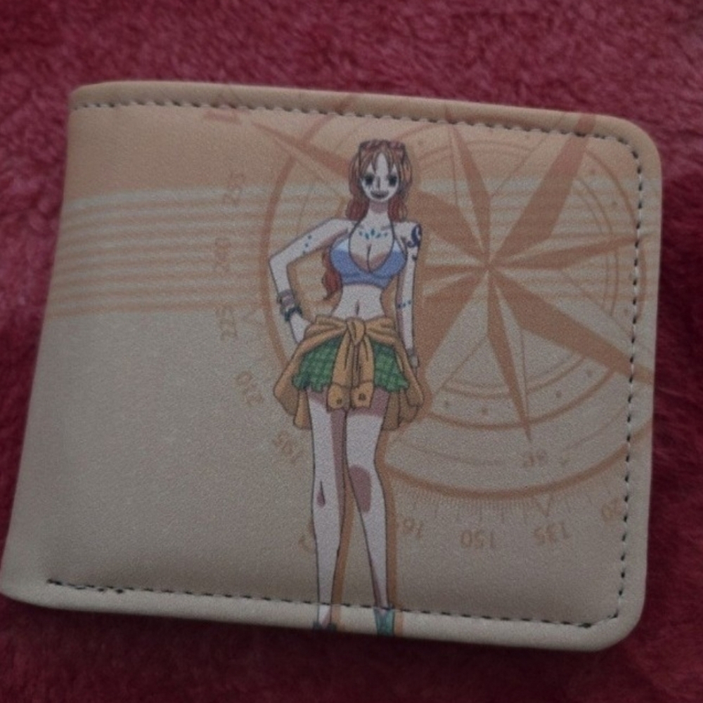 New one piece anime manga leather wallet